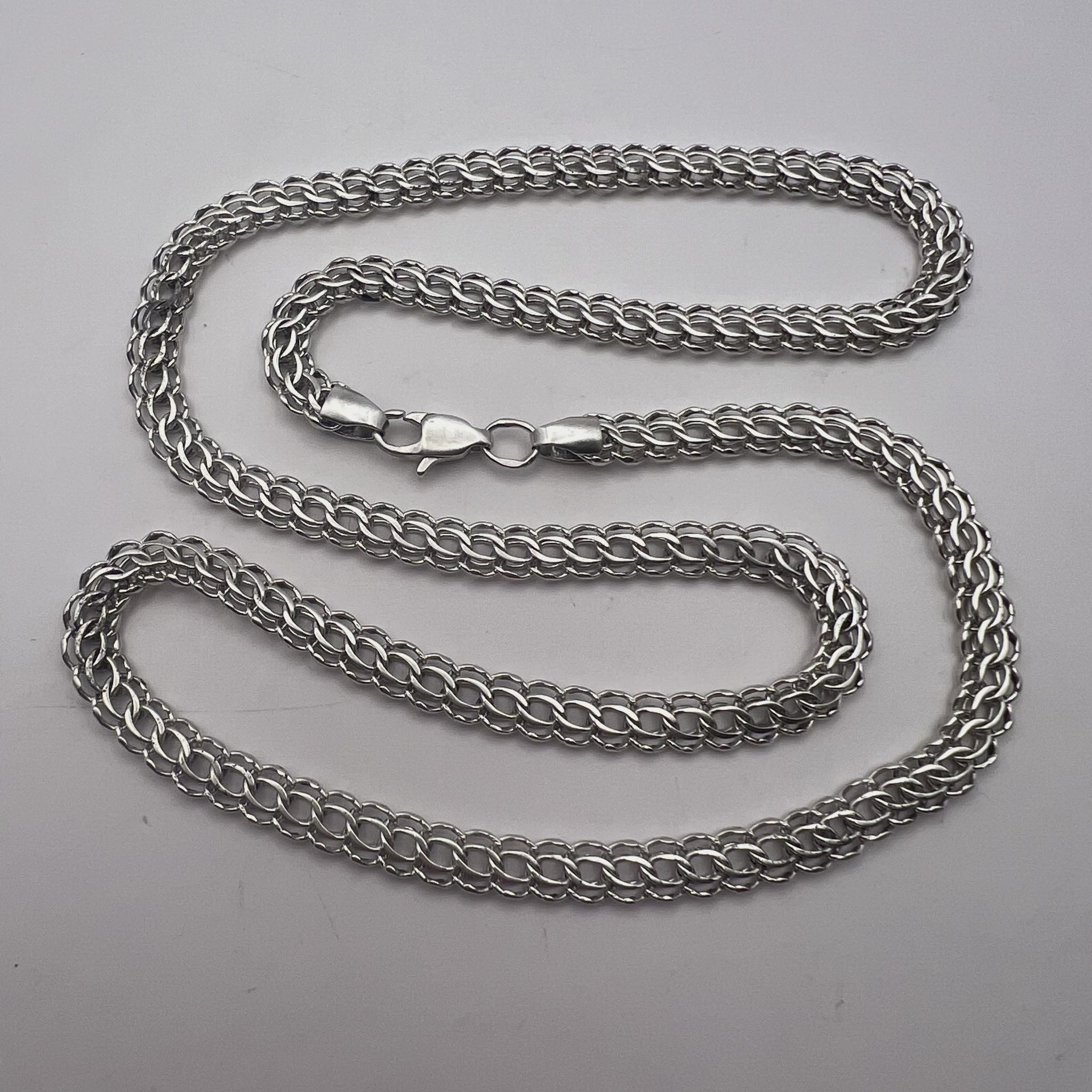 Fine Vintage Sterling Silver 925 Mens Jewelry Chain Necklace Marked 204 gr
